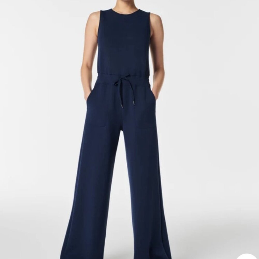 NWT Women's Spanx Airessential Jumpsuit, Classic Navy, Medium